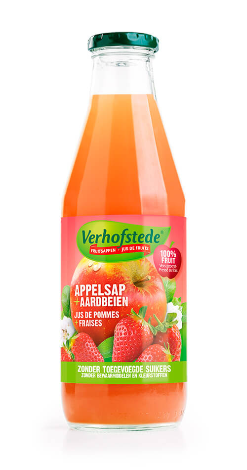 Verhofstede Appelsap met Aardbeien